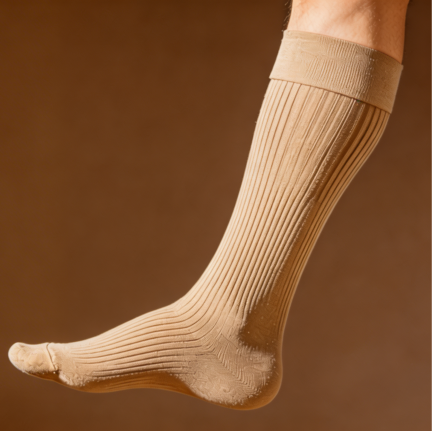 Chaussettes compression médicale Staturel Beige — Port jusqu'à 12h
