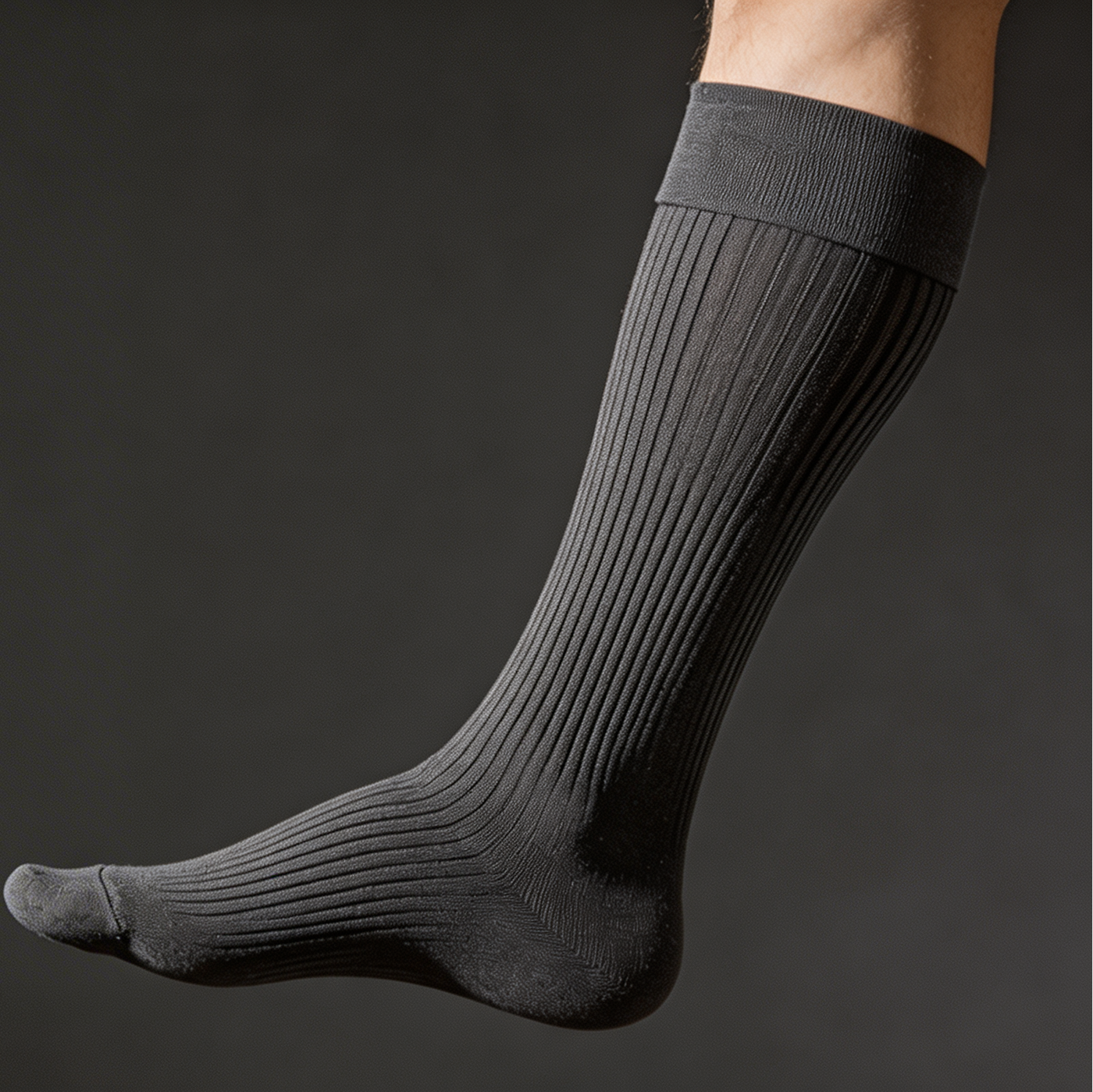Chaussettes compression médicale Staturel Gris — Compression graduée Classe 1
